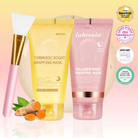 Lakerain® Turmeric & Collagen Night Wrapping Mask Duo