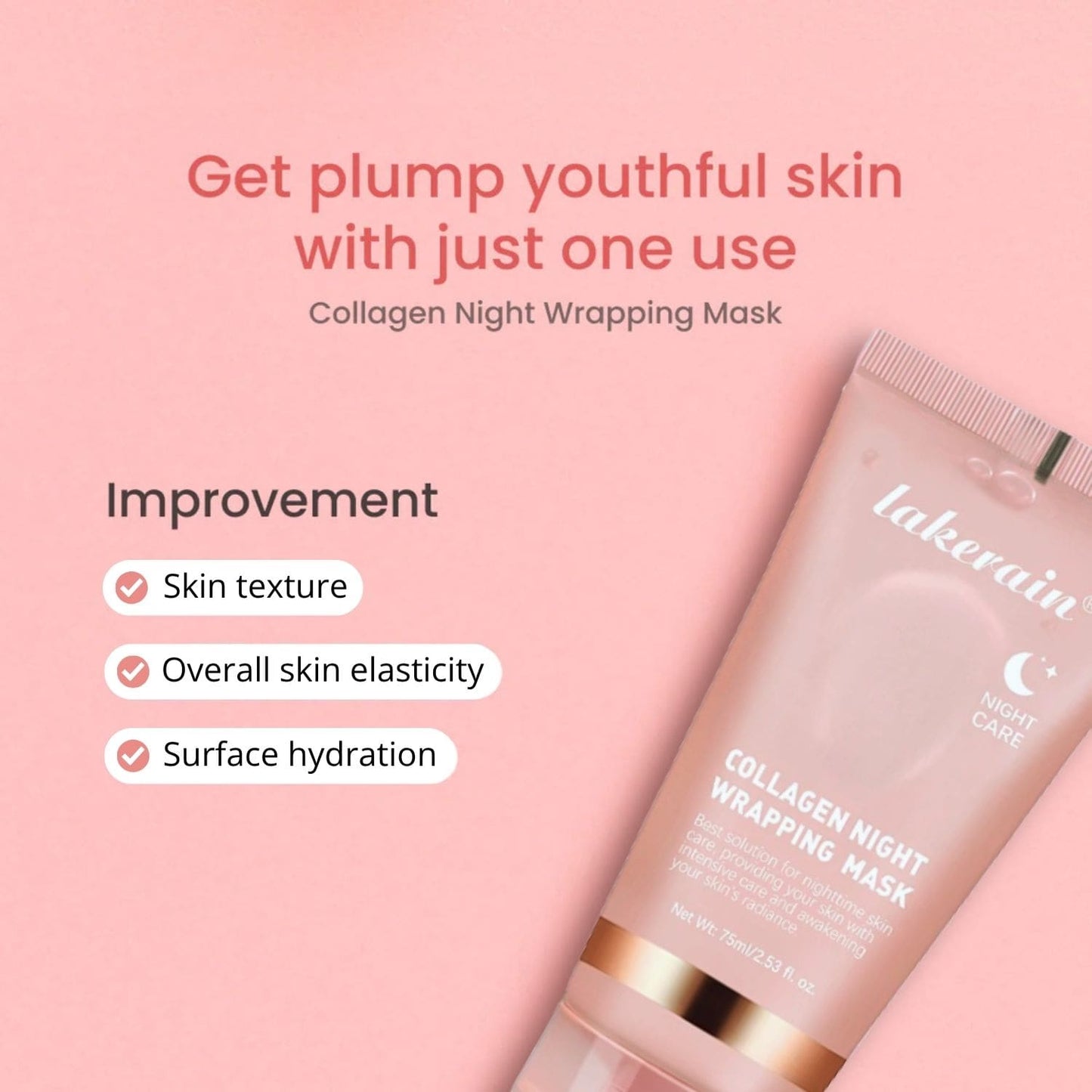 Lakerain® Turmeric & Collagen Night Wrapping Mask Duo